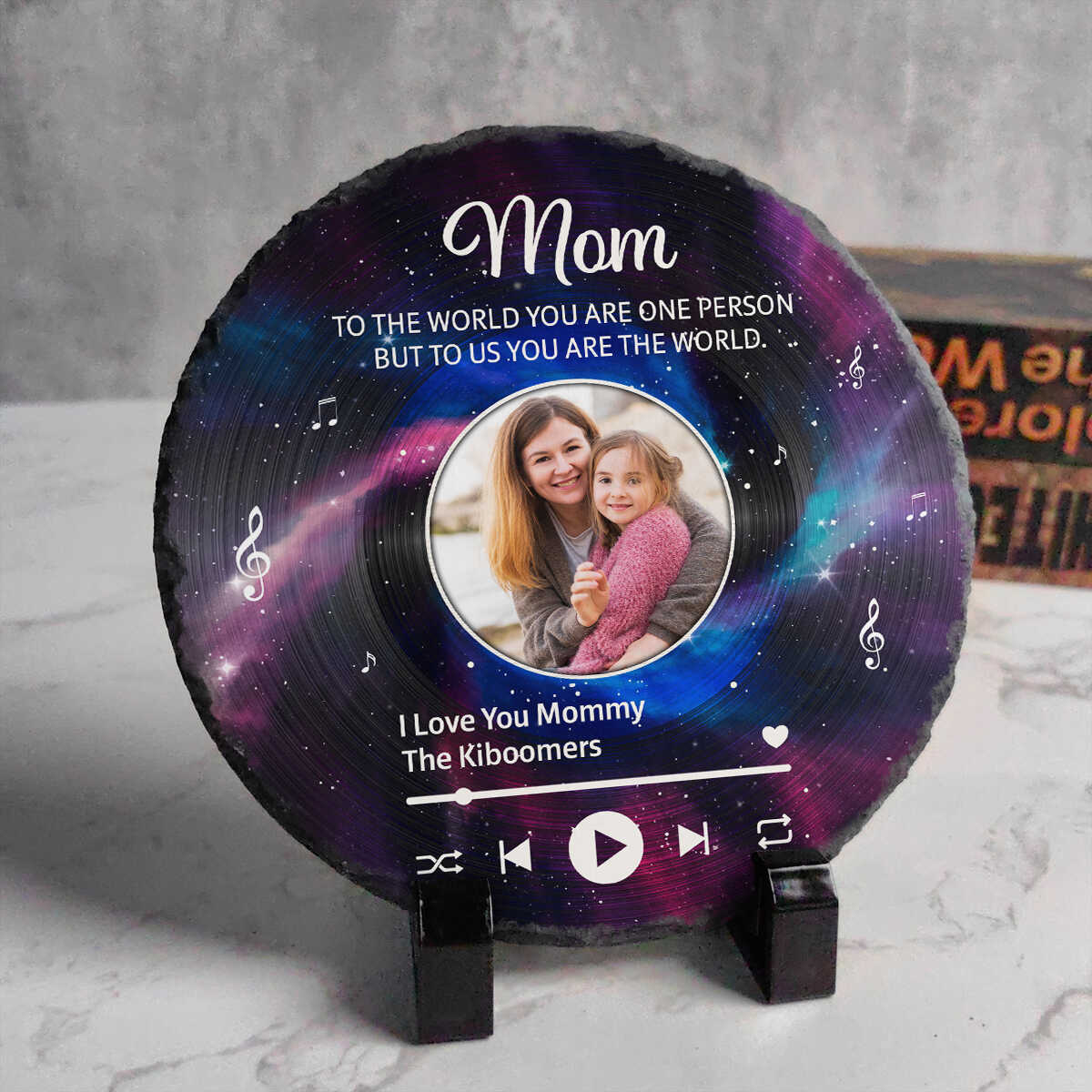 Mom To Us You Are The World - Personalized Stone - Gift For Mom, Mother's Day, Birthday Gift
