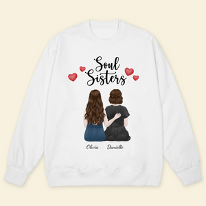 Soul Sisters - Personalized Sweatshirt - Gift For Sisters, Bestie, Friends banner-1_2329e9e8-61af-48e9-8938-9409dfbb91f1.png