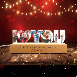 Personalized Couple Photo Collage Night Light, Valentines Gift, Anniversary Gift, Wedding Gift, Engagement Gift, Gift For Couple