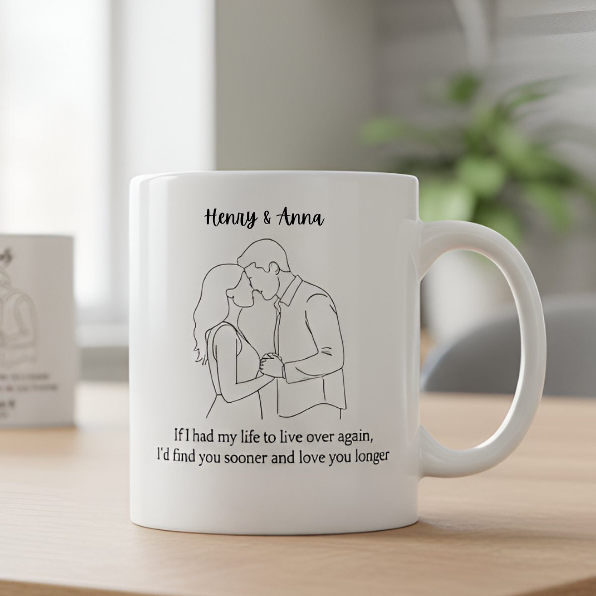 I'd Find You Sooner And Love You Longer Couple Photo Portrait - Personalized Mug - Anniversary Gift, Valentine's Day Gift For Couple