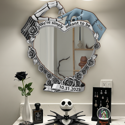 Spooky Couple Personalized Wall Hanging Mirror Gifts For Couple