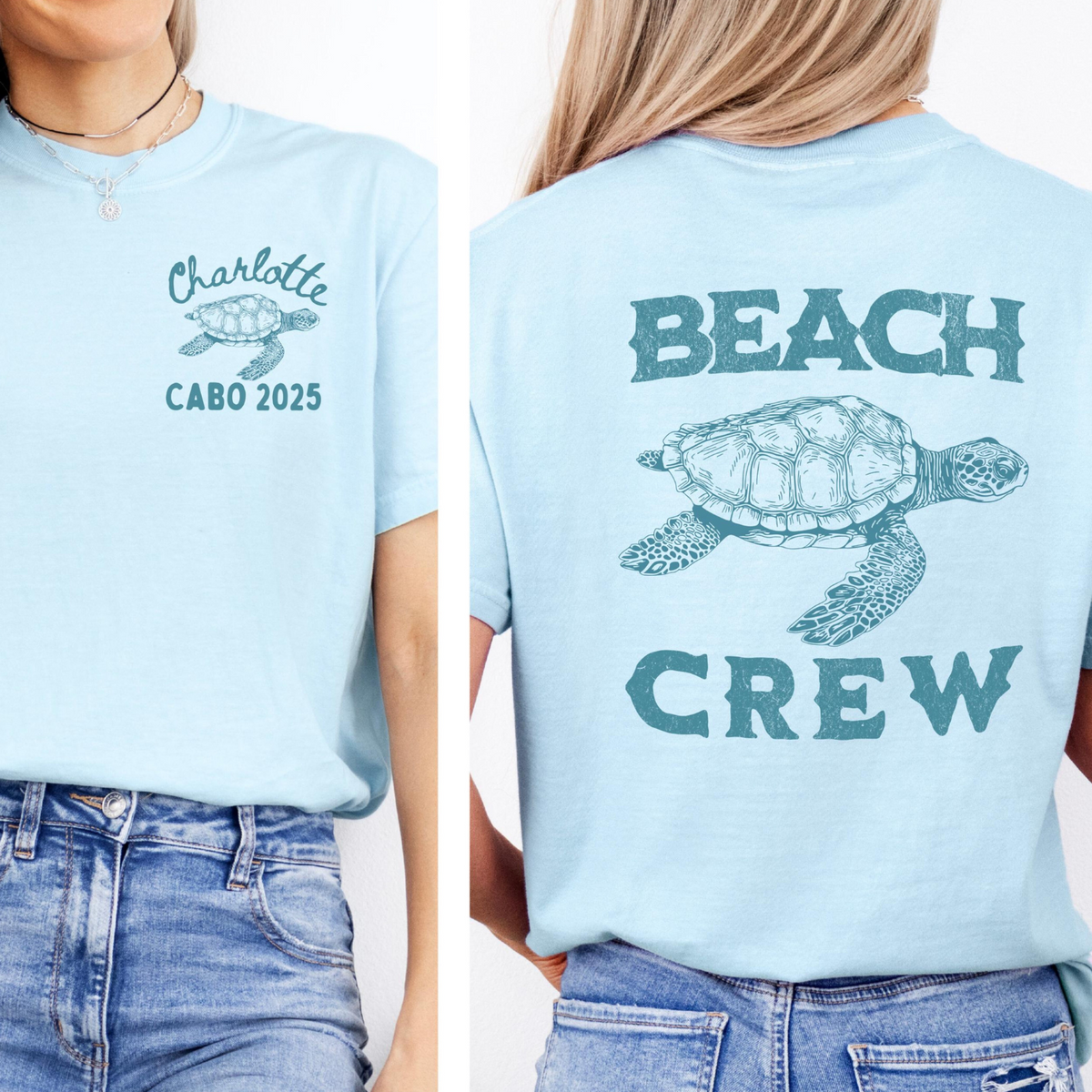 Custom Family Beach Trip Shirt, Matching Group Family Beach Vacation Shirt, Personalized Beach Crew Shirt, Summer 2025 Vacation