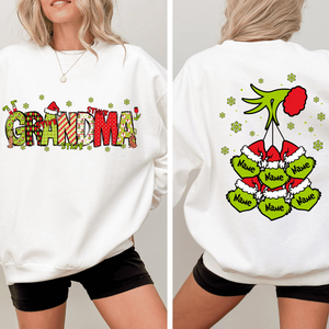Stink Grandma Custom Kids Name - Personalized Sweatshirt - Christmas Gift For Grandma
