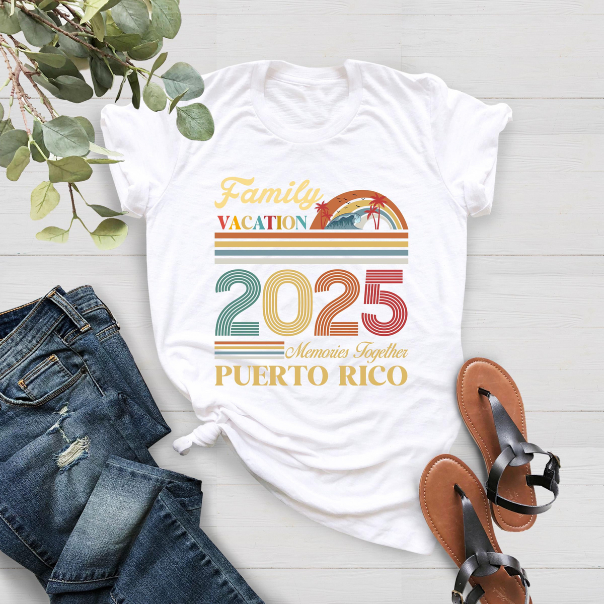 Family Vacation 2025 T-shirt, Memories Together Shirts, Custom Family Matching Tee, Family Vacation Shirts, Family Beach Trip Shirt