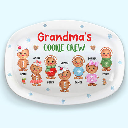Grandma's Perfect Batch - Personalized Christmas Platter - Christmas Gift For Mom, Grandma