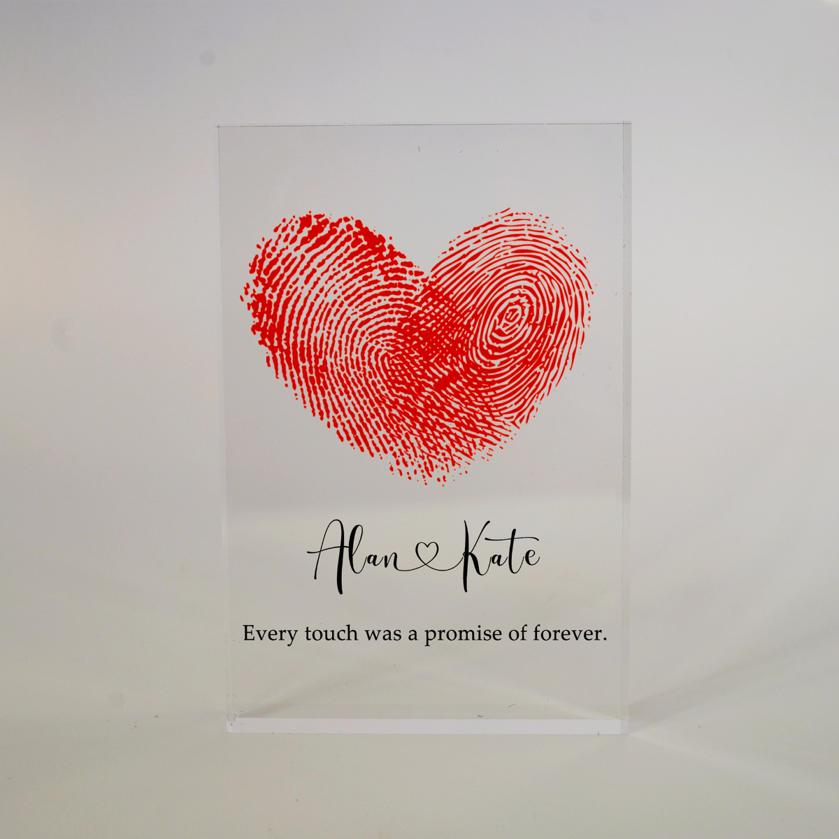 Custom Fingerprint Heart Print for Couple, Anniversary Gift, Fingerprint Sign, Newly Wedding Gift, Personalized Gift, Thumbprint Heart