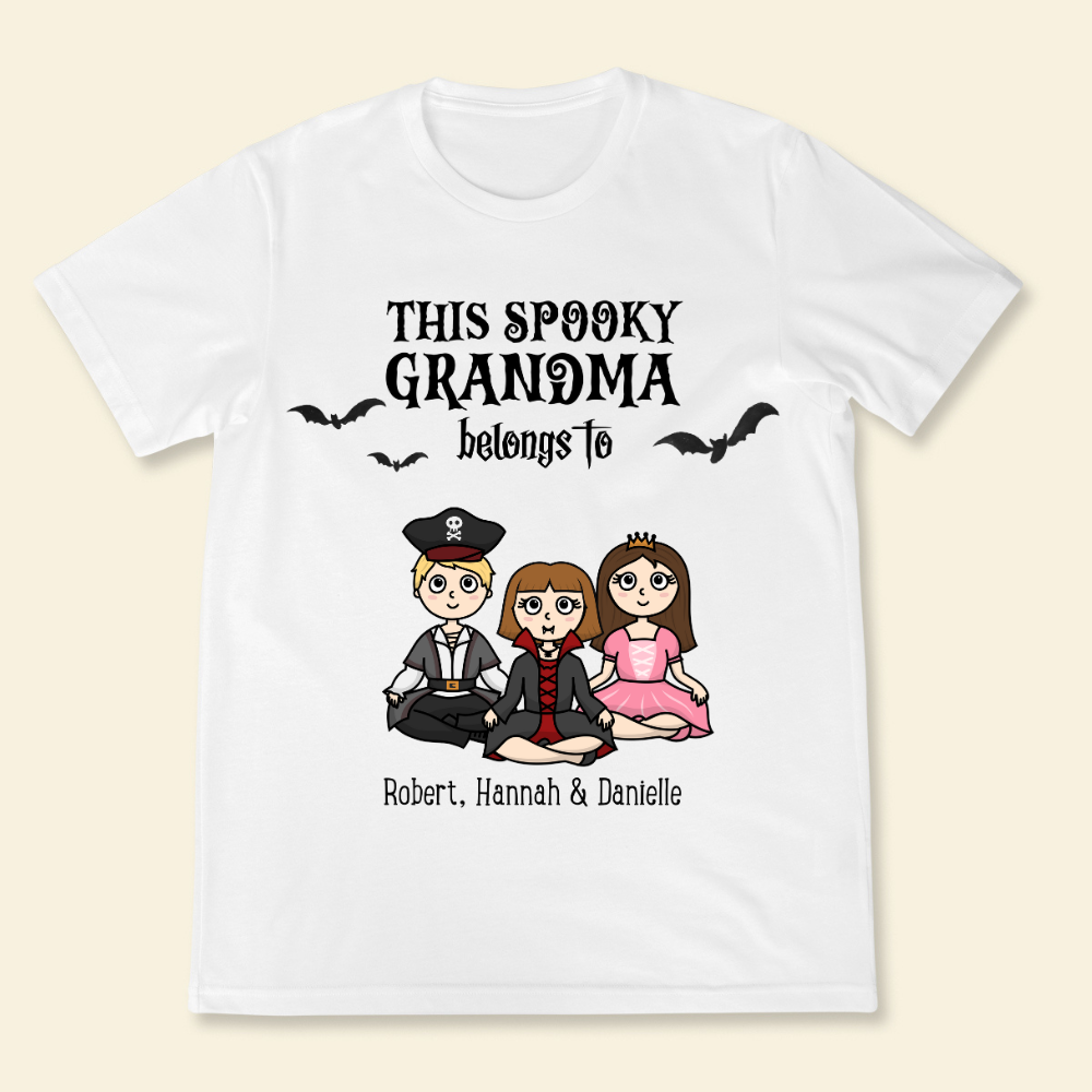 This Spooky Grandma Belongs To Grandkids - Personalized Shirt - Gift For Grandma, Halloween Season