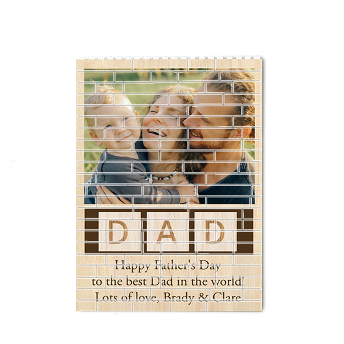Photo Puzzle Building Custom Picture Brick Brick Puzzles For Dad, Personalised Photo Building Block Birthday Gift, Fathers Day Gift