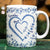 Mom Grandma Toile De Jouy Pattern - Personalized Mug - Gift For Mom, Gift For Grandma