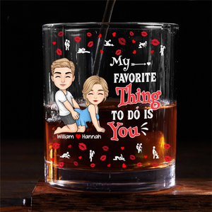 You Have My Heart - Personalized Whiskey Glass - Anniversary Gift, Valentine's Day Gift For Couple