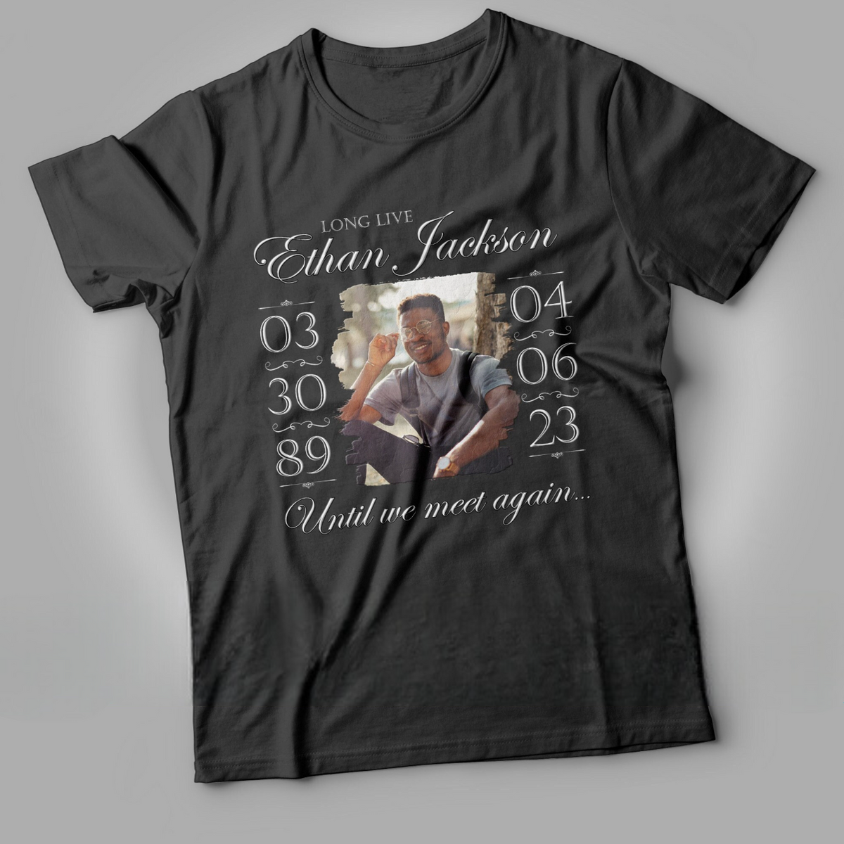 Custom Memorial Shirt Long Live Personalized Funeral Tshirt In Loving Memory of Tee RIP Shirts Rest In Peace Picture Memorial Grief t shirt