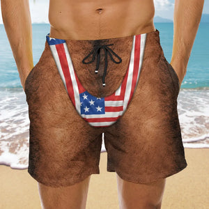 Sexy Man Beach Shorts - Personalized Beach Shorts - Gift For Man, Funny Gift For Husband, Boyfriend