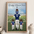 American Football Daddy's Dream Team - Personalized Canvas - Gift For Football Dad, Father's Day, Birthday Gift