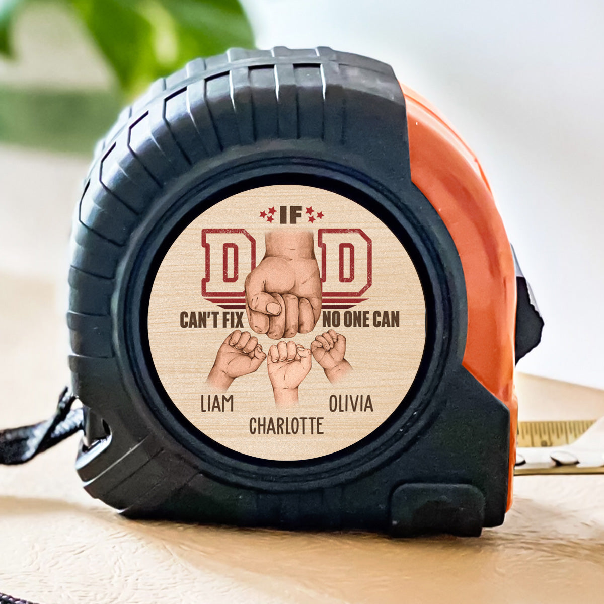 If Dad Can't Fix No One Can - Personalized Tape Measure - Father's Day, Birthday Gift For Dad