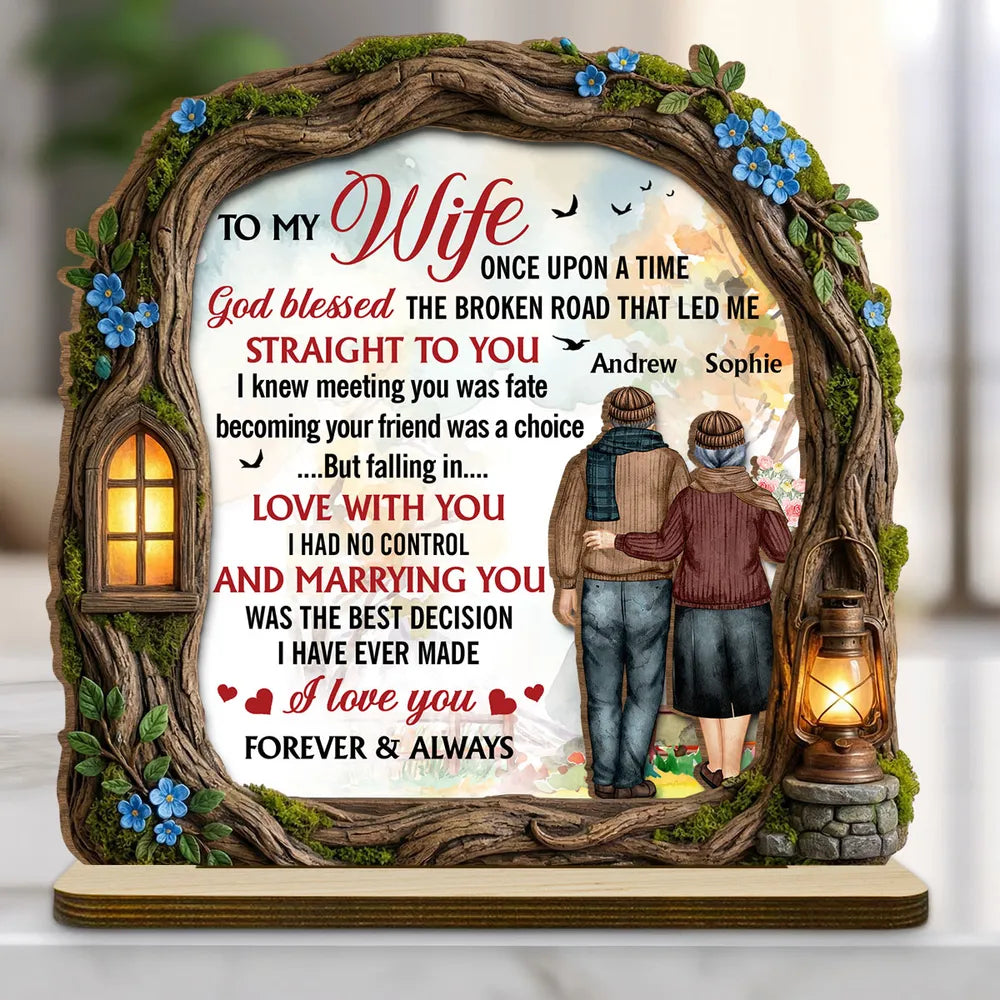 Marrying You Was The Best Decision - Personalized Wooden Plaque - Valentine's Day Gift, Anniversary Gift For Couple
