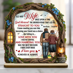 Marrying You Was The Best Decision - Personalized Wooden Plaque - Valentine's Day Gift, Anniversary Gift For Couple
