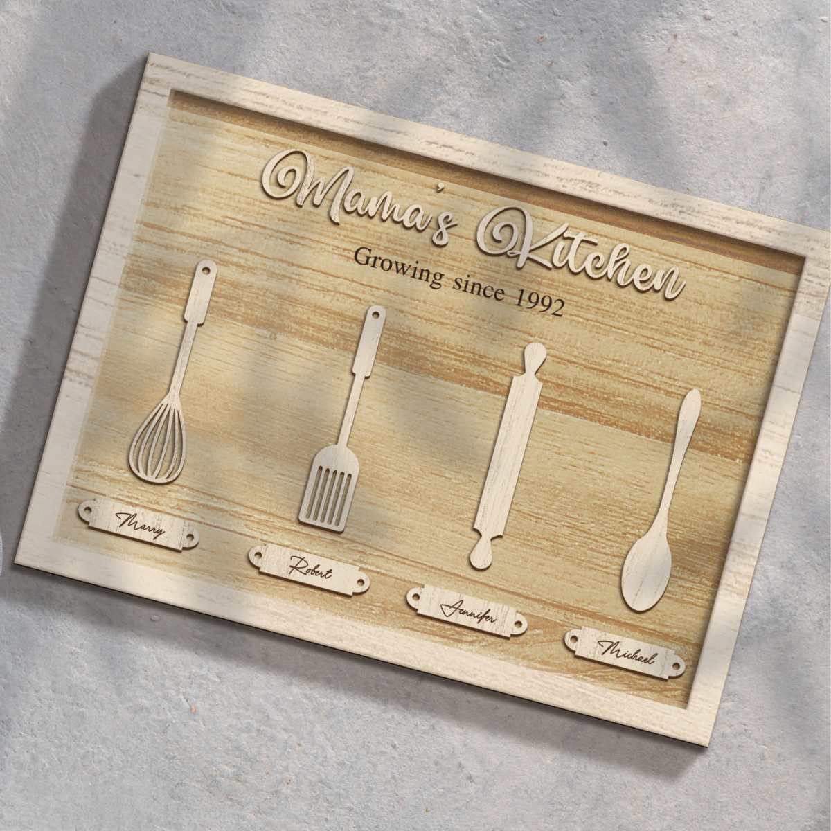 Mama's Kitchen - Personalized Picture Frame - Gift For Mom, Mother's Day Gift