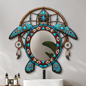 Sea Turtle Personalized Holiday Gifts For Native Custom Shaped Mirror