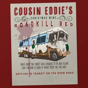 Cousin's Christmas Wine, Custom Christmas Champagne Label, Gift For Cousins, Siblings