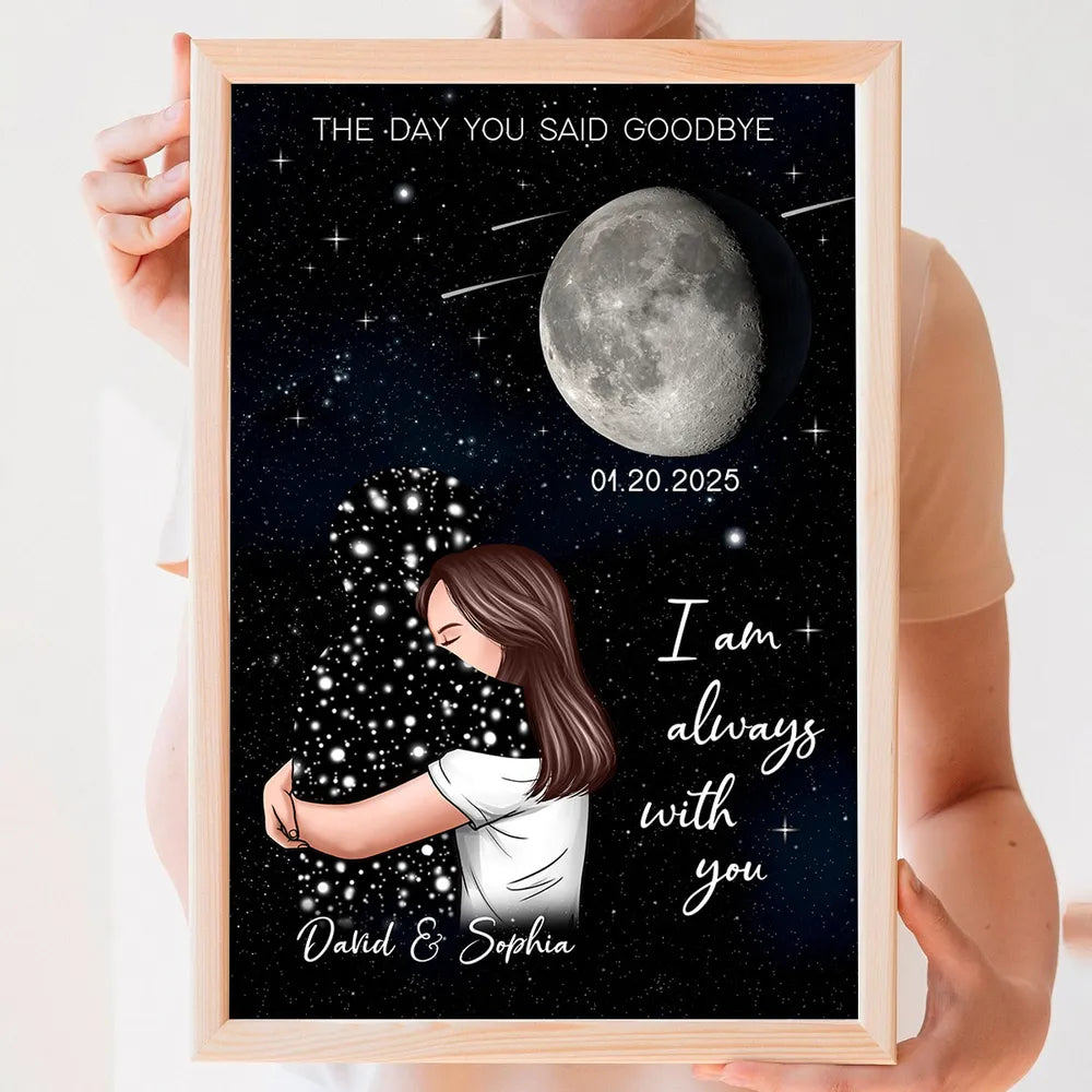 The Day You Said Goodbye - Personalized Canvas - Memorial Gift, Condolence Gift For Your Loved One