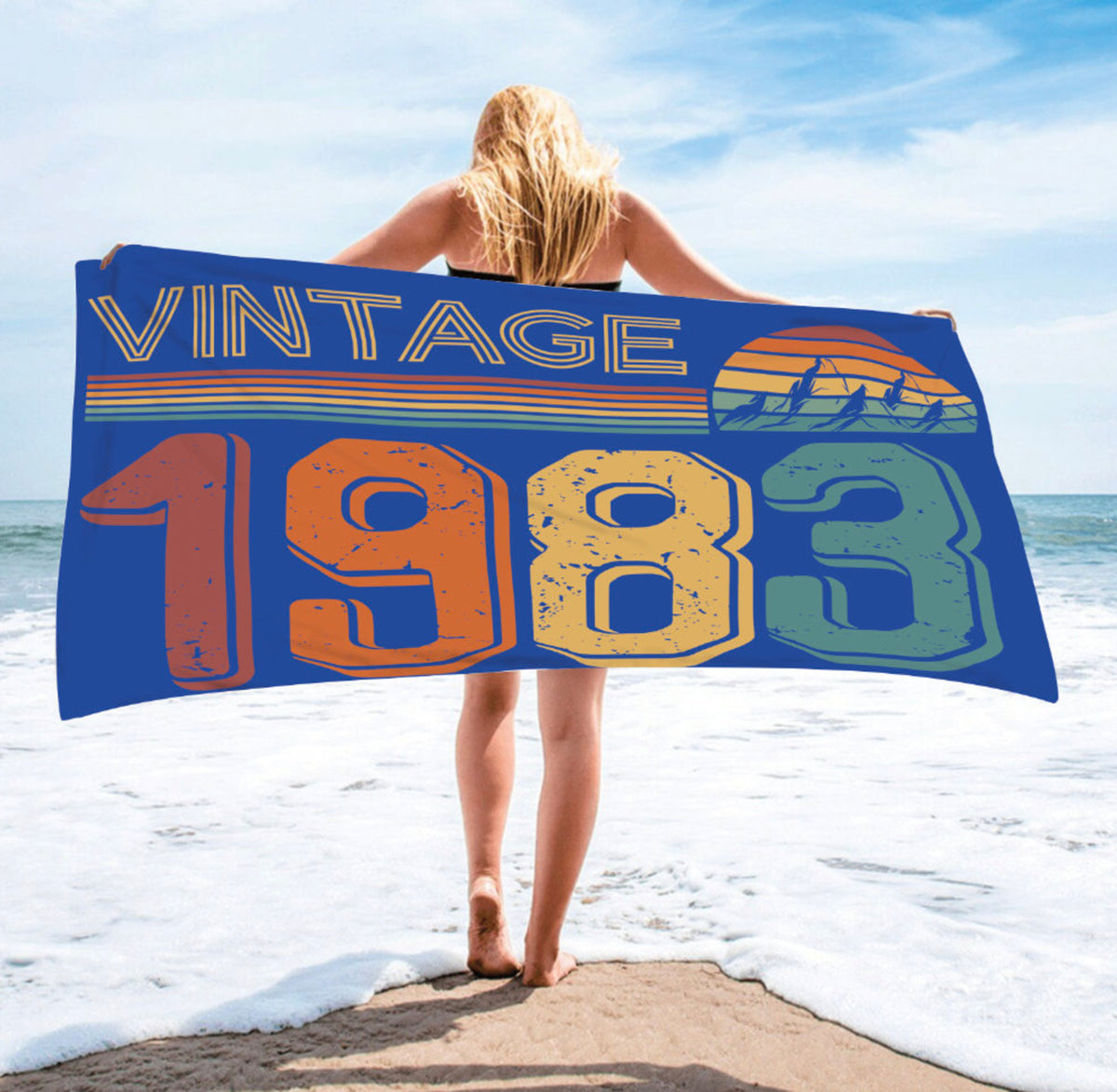 Custom Birthday Beach Towels, Beach Towel, Bachelorette Party, Birthday Gifts Ideas, Custom Age Birthday Beach Towel