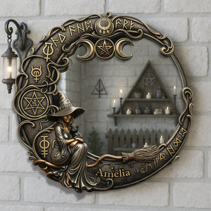 Witch Custom Shaped Mirror Gifts For Witch Lover