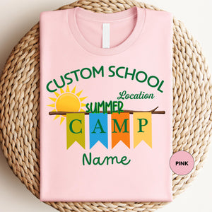 Custom Summer Camp 2025 Shirt, Summer School Crew Shirts, Summer Vacation, Camp Life Shirt, Family Camping Shirt, Camping Crew Shirt