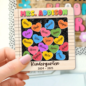 Personalized Teacher Magnets, Custom Teacher Name Magnet, Classroom Decor, Teacher Appreciation Gifts, Thank You Gift From Student