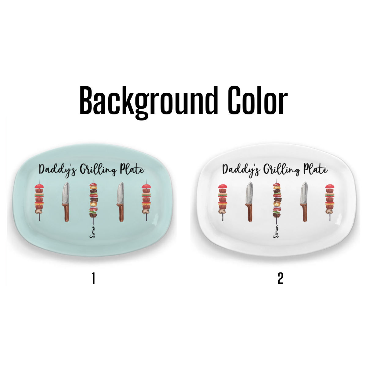 Daddy's Grilling Stuffs - Personalized Platter - Gift For Dad, Grandpa, Father's Day