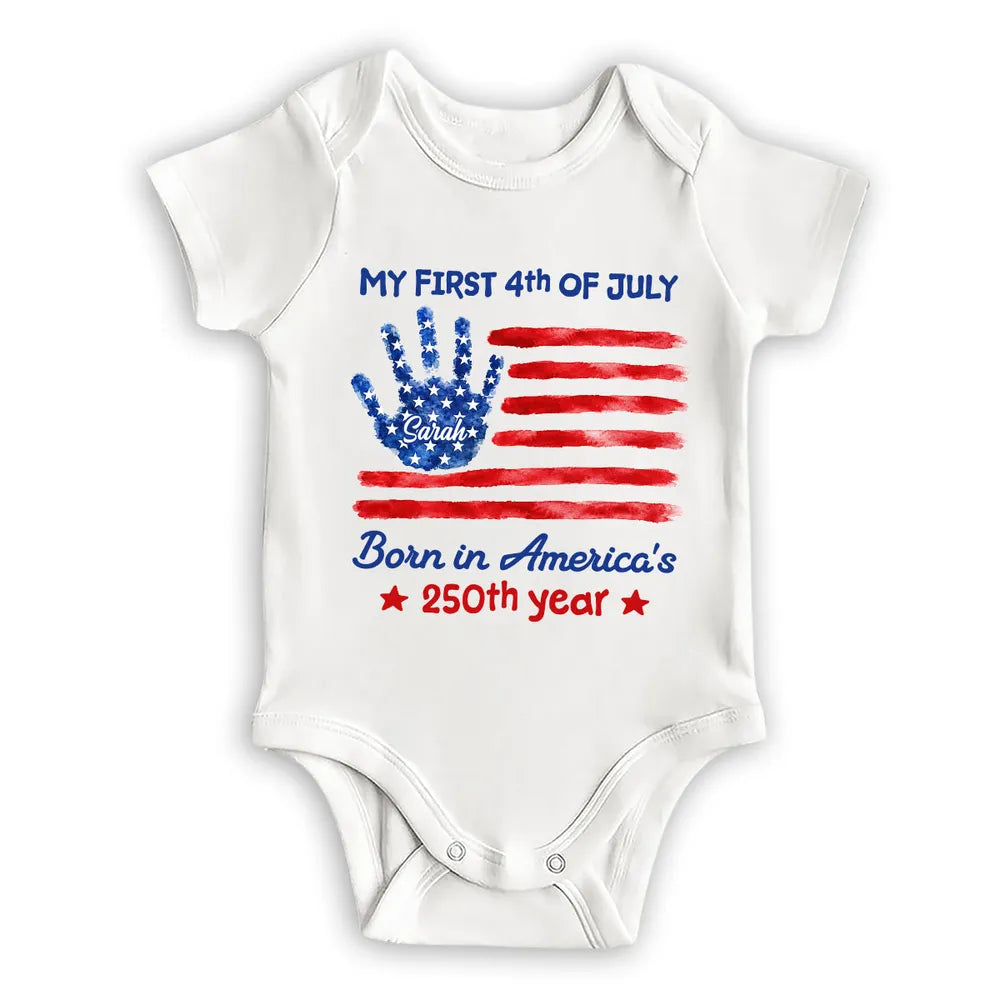 My First 4th Of July - Personalized Baby Onesie - 4th Of July Gift For Baby, Independence Day, Gift For New Parents