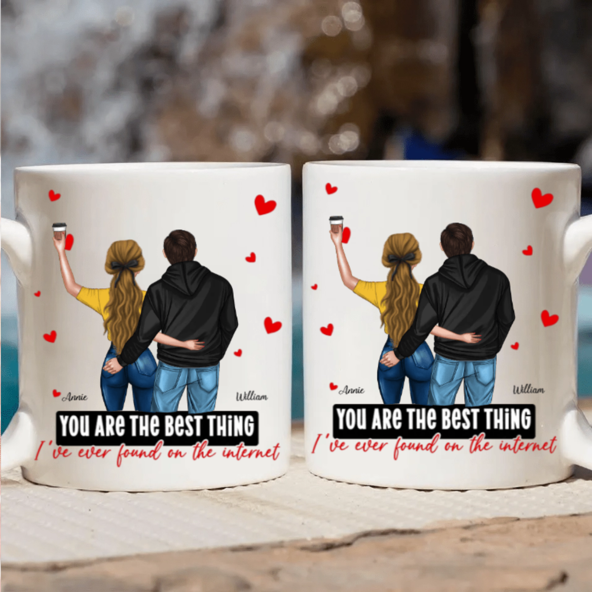 Best Thing I Have Ever Found On The Internet - Personalized Mug - Gift For Girlfriend, Anniversary Gift, Valentine's Day Gift