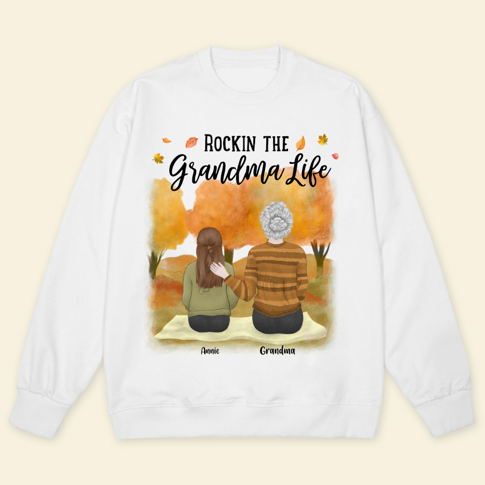 Rocking The Grandparents Life Fall Season - Personalized Sweatshirt - Gift For Grandma, Nana, Fall Season banner-1_9c6ce550-f7d3-47b5-a94a-92c7d2ddbd45.png