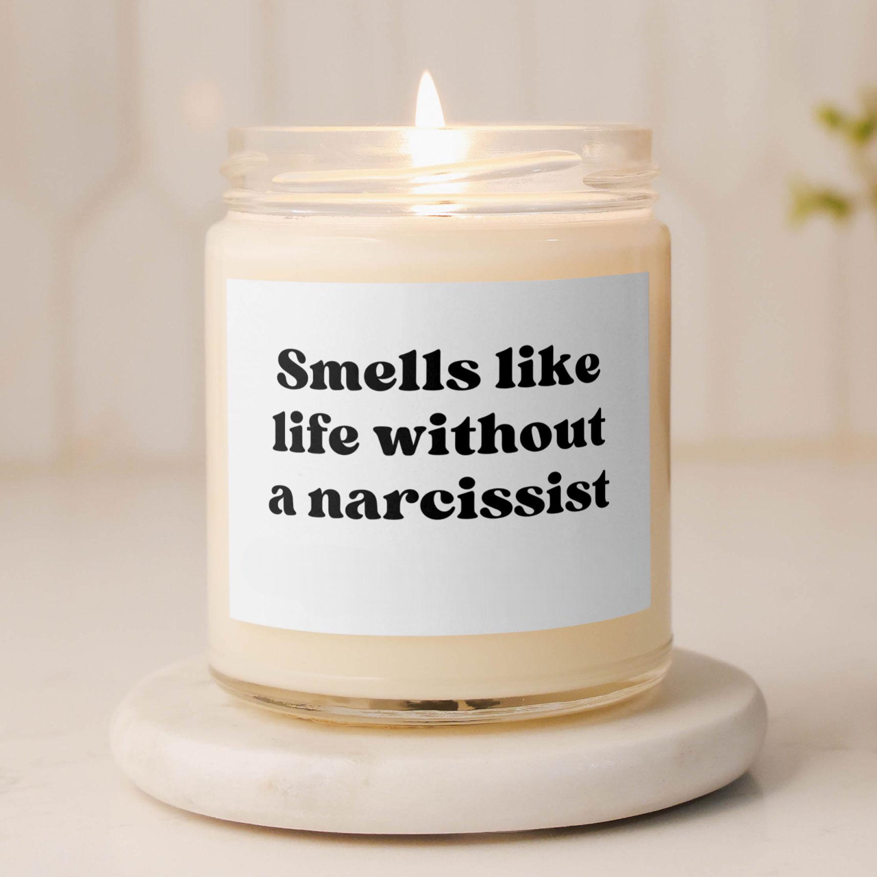 Smells Like Life Without A Narcissist Divorce Funny Candle Divorce Party Gift Break up Gift Breakup Candle Gift Funny Divorce Gift For Her