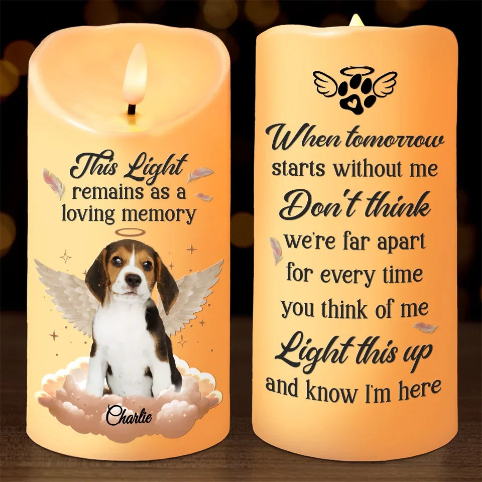 Custom Photo Pets Make Our Lives Whole - Custom LED Flameless Candle - Sympathy Gift, Christmas Gift For Pet Owners, Pet Lovers