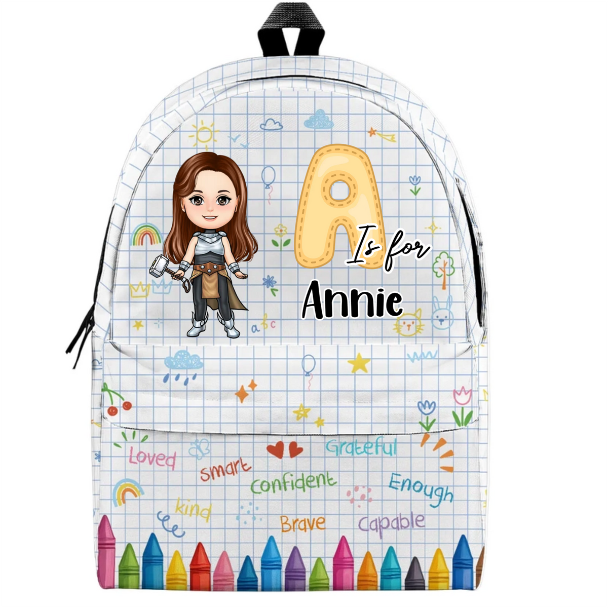 Superhero Comes Back School - Personalized Backpack - Gift For Kid, Back To School Gift