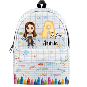 Superhero Comes Back School - Personalized Backpack - Gift For Kid, Back To School Gift