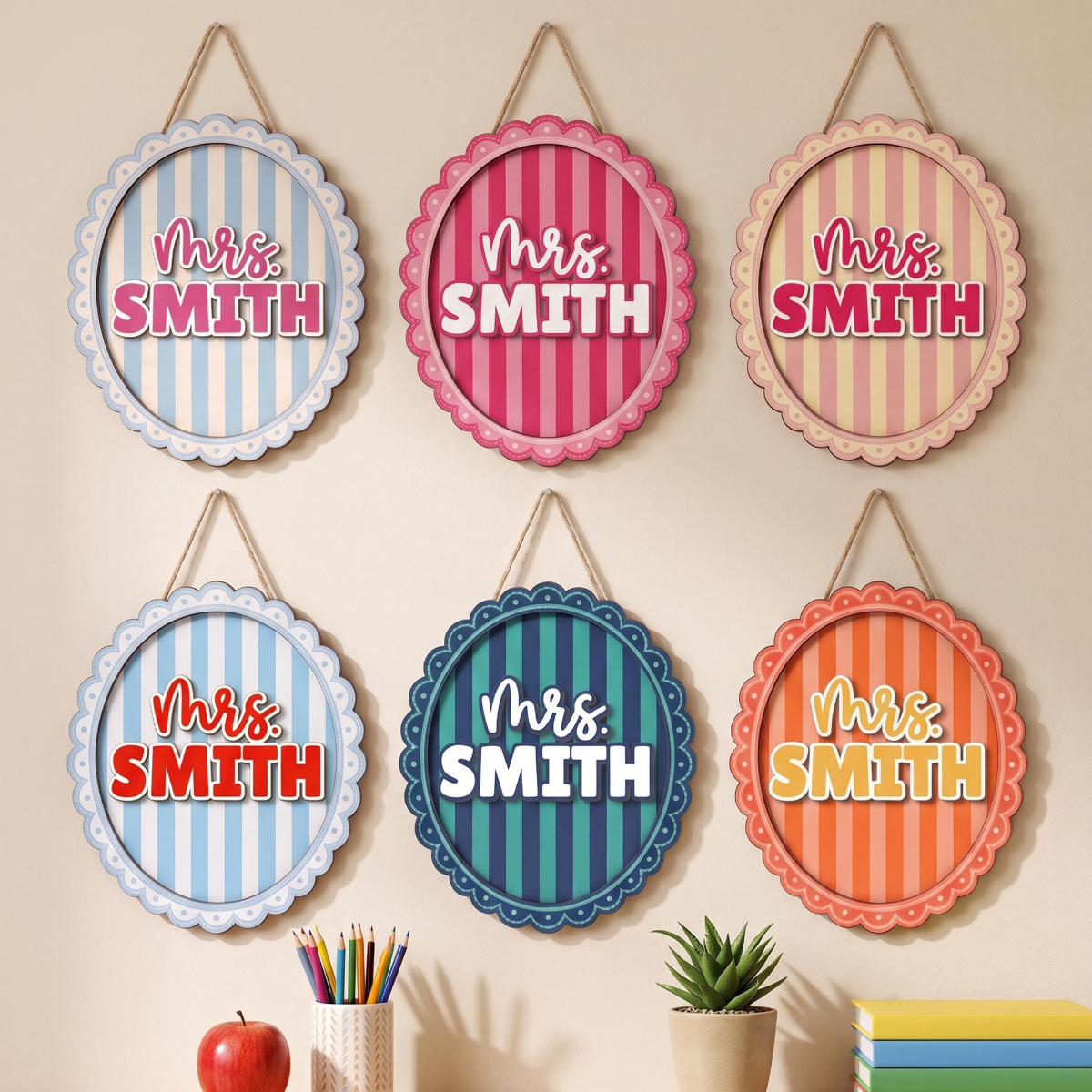 Classroom Decor, Personalized Teacher Door Sign, Welcome To Our Classroom Sign, Back to School Gifts for Teacher, Teacher Gifts For Women