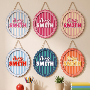 Classroom Decor, Personalized Teacher Door Sign, Welcome To Our Classroom Sign, Back to School Gifts for Teacher, Teacher Gifts For Women