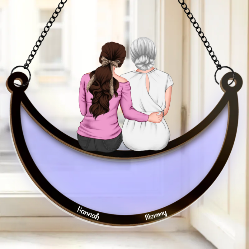 Mother & Daughters Best Friends Forever - Personalized Suncatcher Ornament - Gift For Mother, Mother's Day