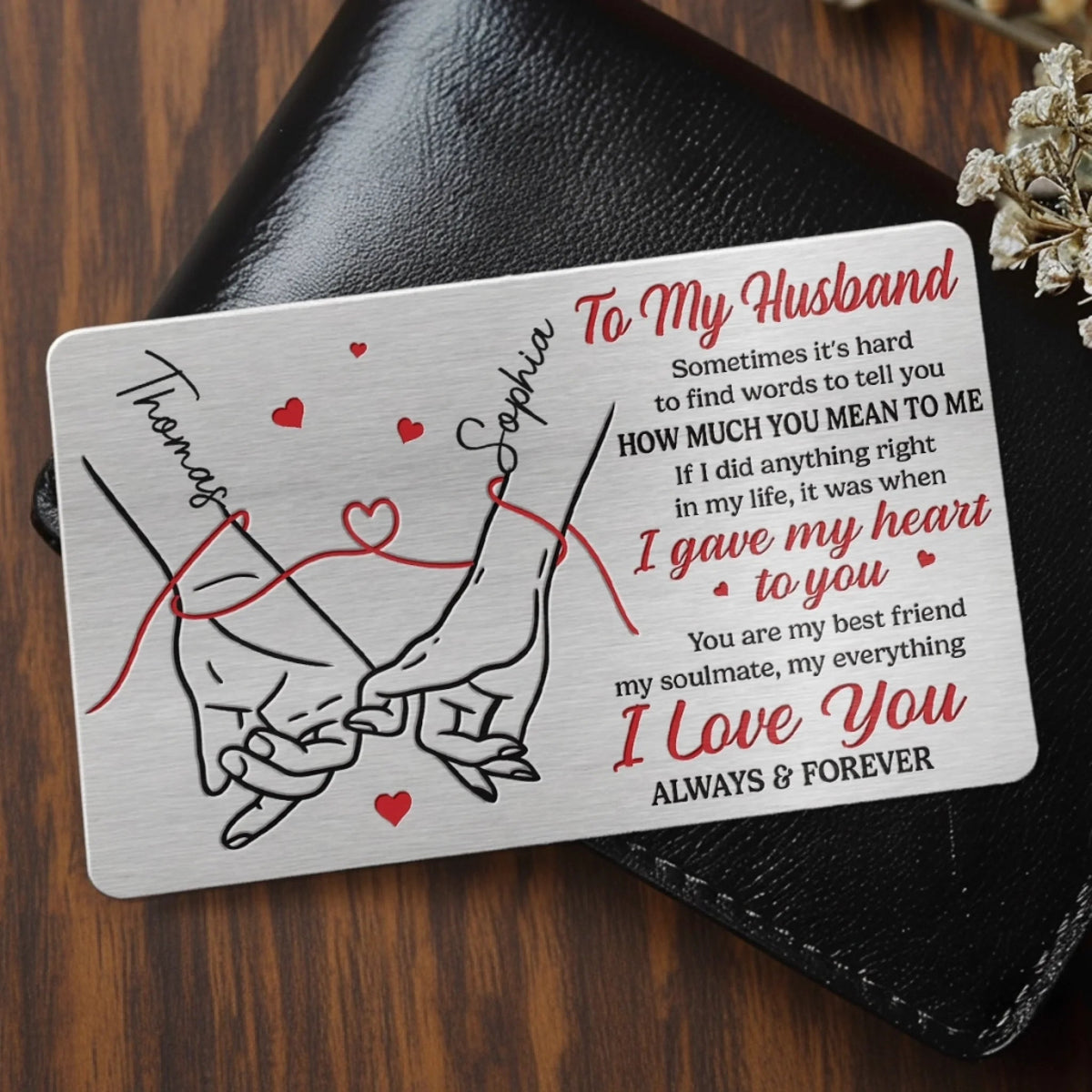 You Are My Everything - Personalized Wallet Card - Gift For Wife, Husband, Anniversary Gift, Valentine's Day Gift
