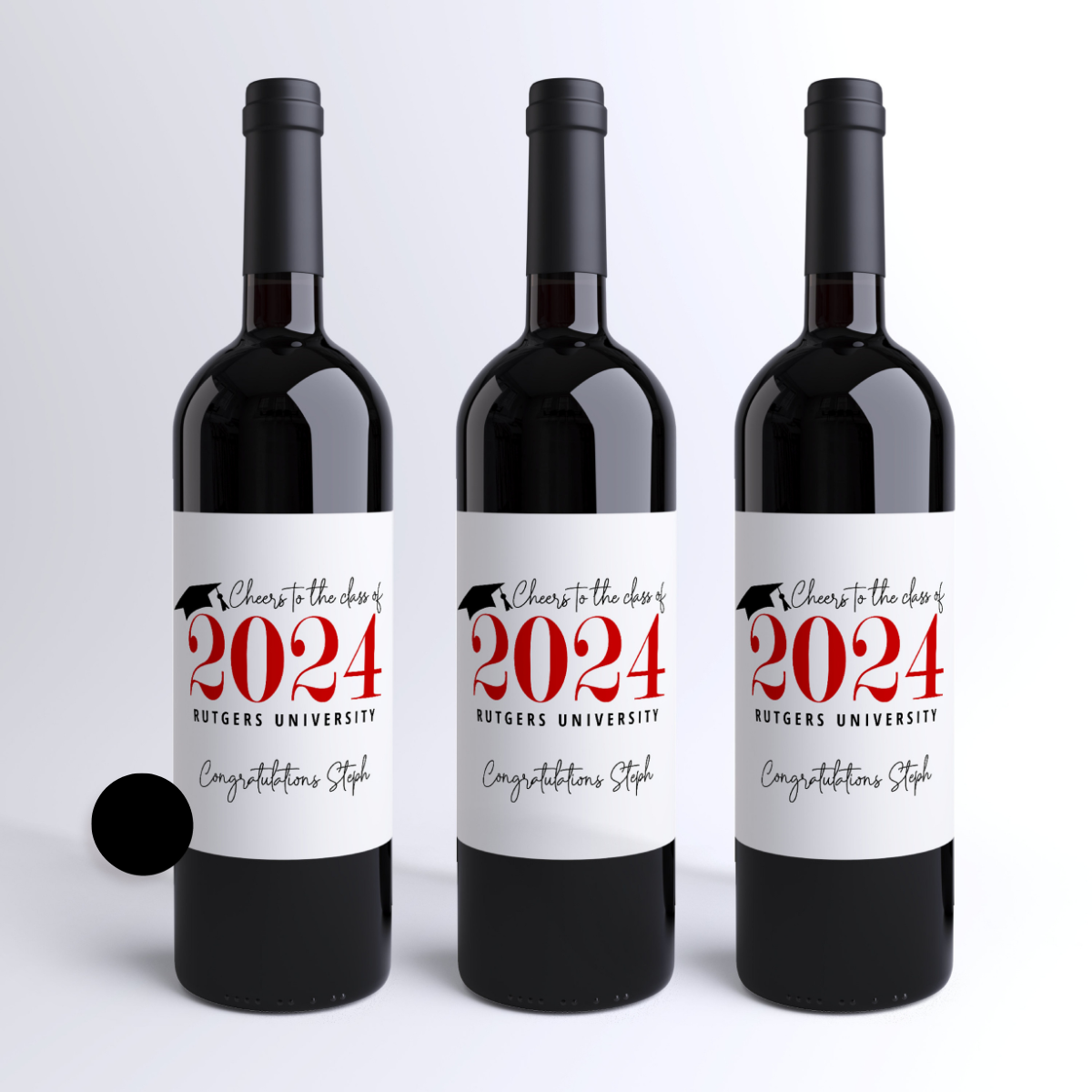 Graduation Champagne Labels, Class of 2024 2025 2026, Graduation Party Favors, Graduation Gift