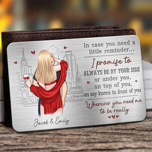 My Partner In Wine - Personalized Wallet Insert Card - Gift For Husband Wife, Anniversary Gift, Valentine's Day Gift