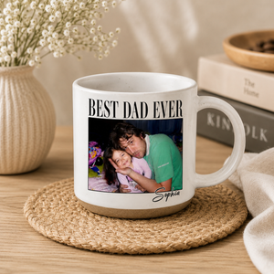 Custom Vintage Retro Photo Dad Mug, Father's Day Mug, Father's Day Gift from Kids, Childhood Photo Mug, Gift for Husband, Dad Coffee Mug