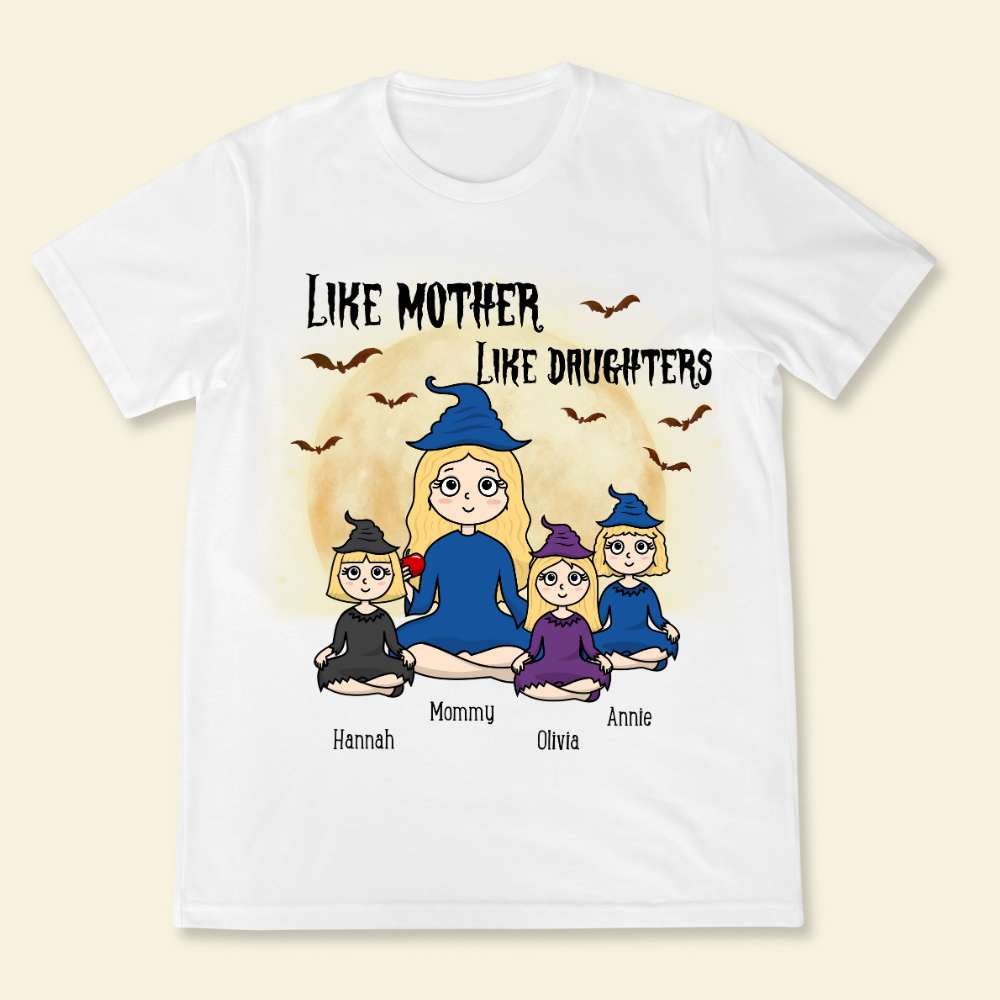 Like Mother Like Daughter Halloween - Personalized Shirt - Gift For Mother, Halloween Party