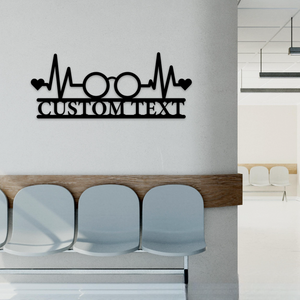 Personalized Eye Doctor Metal Sign, Office Wall Decor, Gift For Eye Doctor