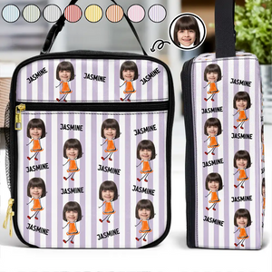 Custom Photo Funny Kid And Name - Personalized Kids Lunch Bag - Gift For Kids, Back To School Gift