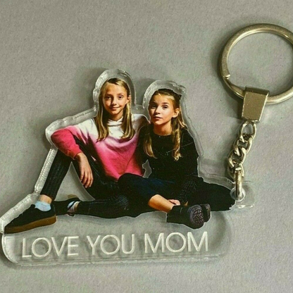 Custom Photo Happy Mother's Day - Personalized Acrylic Keychain - Gift For Mom, Mother's Day Gift
