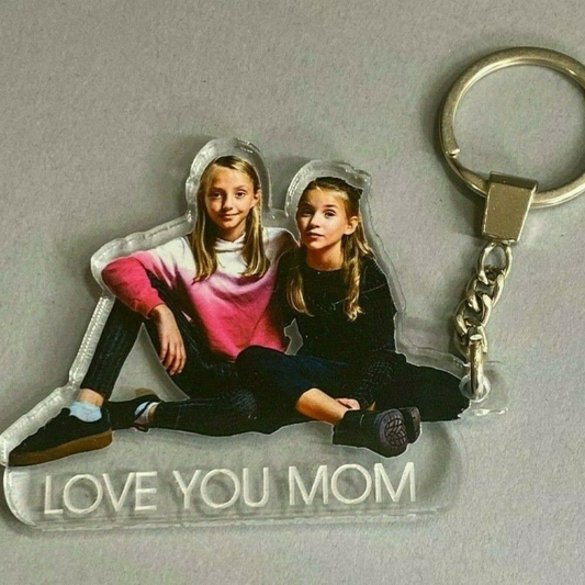 Custom Photo Happy Mother's Day - Personalized Acrylic Keychain - Gift For Mom, Mother's Day Gift