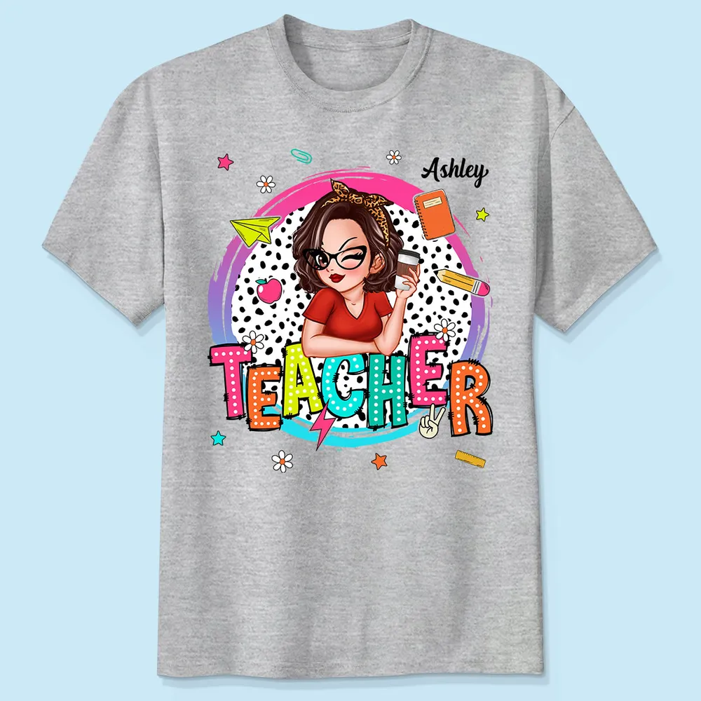 Summer Vibe Teacher - Personalized Apparel - Back To School Gift For Teacher