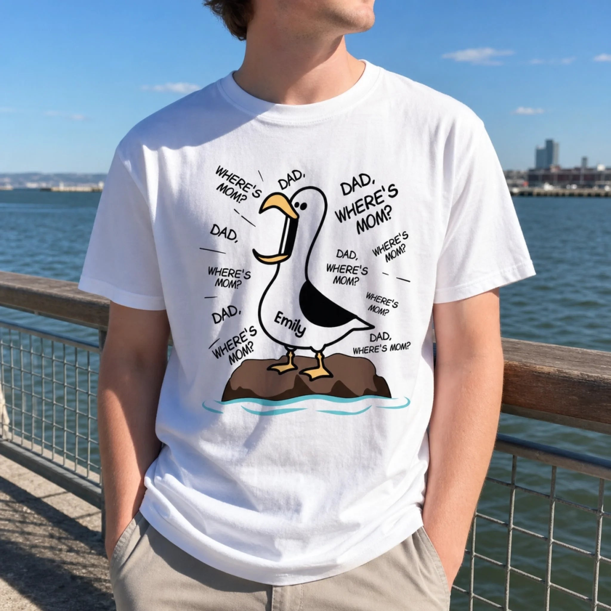Dad Where Is Mom - Personalized T Shirt - Gift For Dad, Father's Day Gift